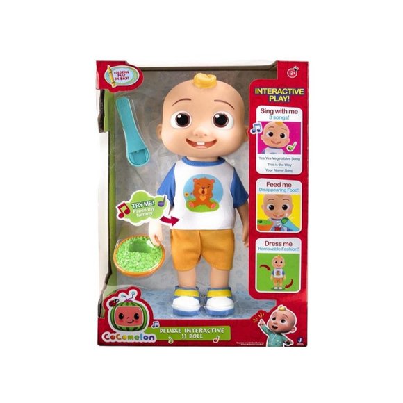 CoComelon Official Deluxe Interactive JJ Doll with Sounds - Picture 3 of 4